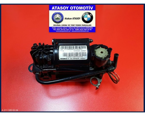 MERCEDES W220 SÜSPANSİYON KOMPRESÖRÜ A2113200304 A2203200104 A4154031120 A4430201901 A4420512661 A 211 320 03 04 A 220 320 01 04 - 26071480 MERCEDES W220 SÜSPANSİYON MOTORU W220 SÜSPANSİYON POMPASI